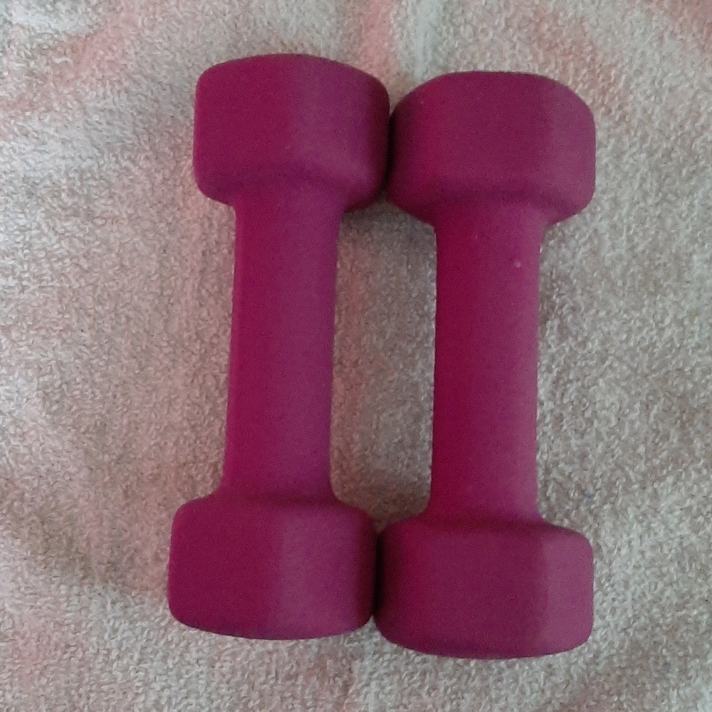 Two 5lb dumbbells